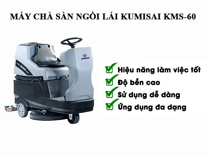 Máy chà sàn ngồi lái Kumisai KMS-60